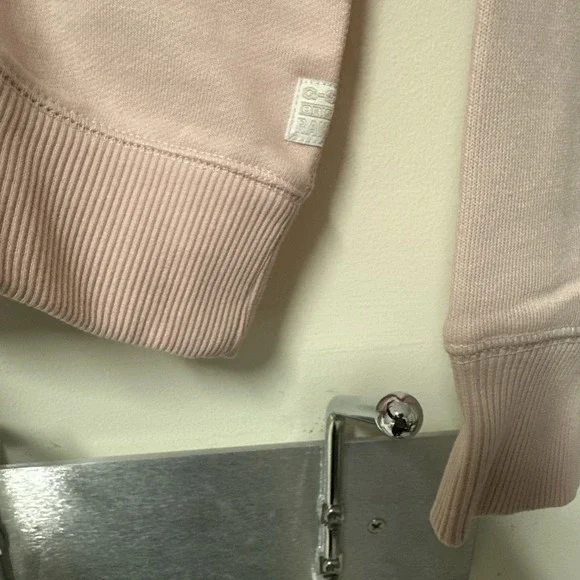 G-Star Raw Women Size Large Premium Core Raw Crewneck Sweatshirt Blush Pink - Picture 7 of 13